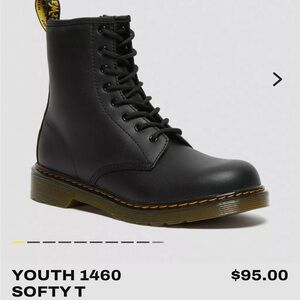 Dr. Martens Youth Black Lace-Up Boots